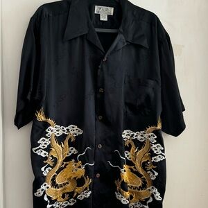 Avanti classic men’s silk embroidered shirt.Gently worn .